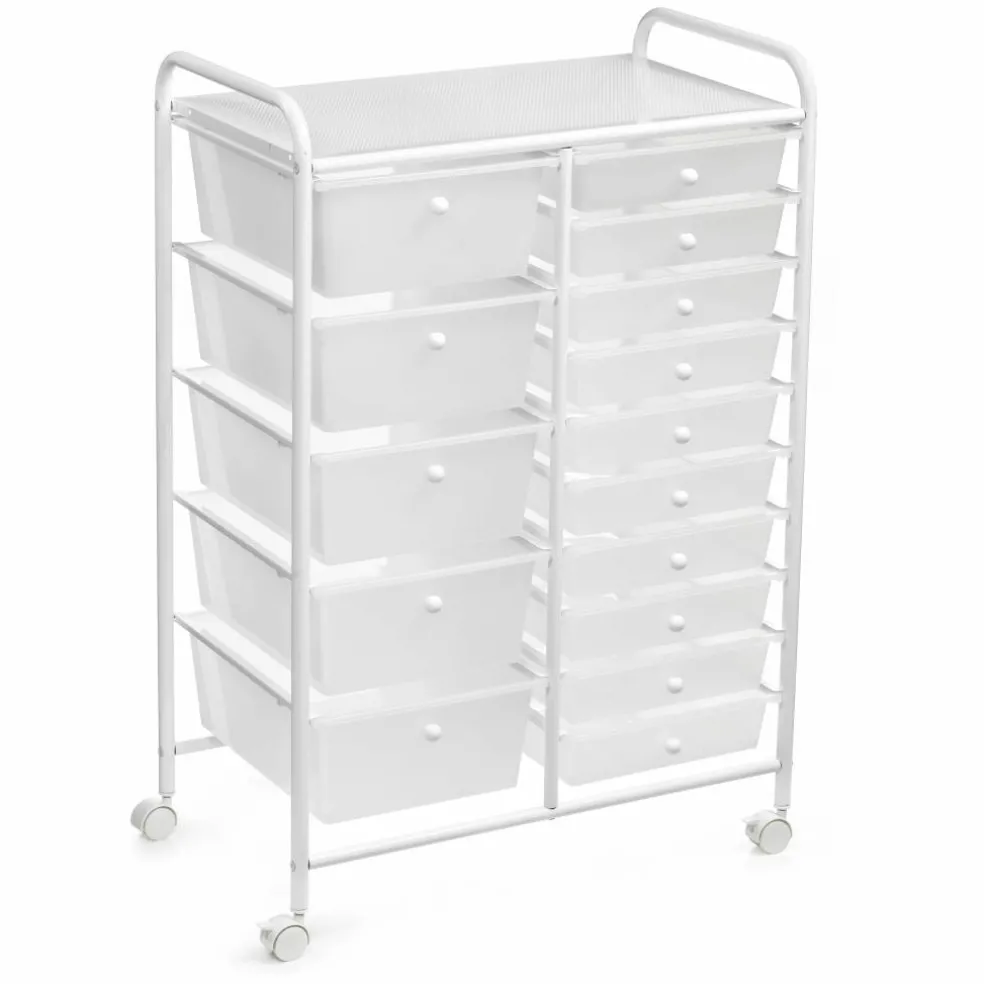 15-Drawer Rolling Cart by Simply Tidy®