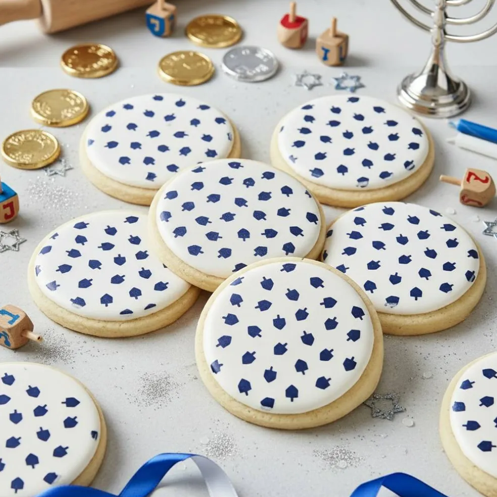 Dreidel Miniprint Cookie & Craft Stencil | CM081 by Designer Stencils | Cookie Decorating Tools |