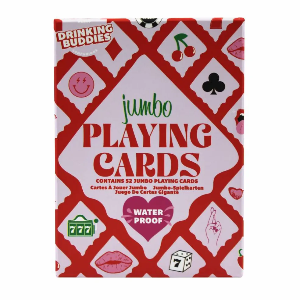 Drinking Buddies Jumbo Waterproof Playing Cards