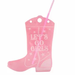 Drinking Buddies Let's Go Girls Cowboy Boot Drink Pouches