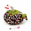 Dritz 4" Black Button Print Tomato Pin Cushion