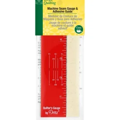 Dritz® Machine Seam Gauge & 1/8" Adhesive Guide for Straight Lines