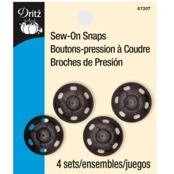 Dritz® Sew-On Snaps, Black
