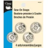 Dritz® Sew-On Snaps, Silver