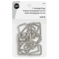 Dritz® Silver 1" Rectangle Rings, 12ct.