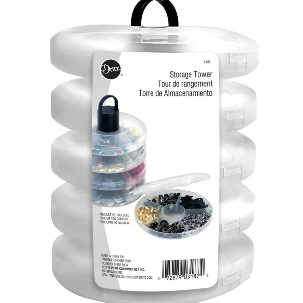 Dritz Storage Tower Machine Aids, 1 Count (Pack of 2), None 2 Piece