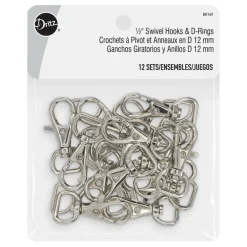 Dritz® Swivel Hooks & D-Rings, 12 Sets