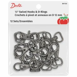 Dritz® Swivel Hooks & D-Rings, 12 Sets