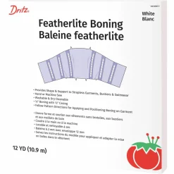 DritzĀ® White Featherlite Boning, 12yd.