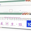 Dry Erase Number Line Sheets 4”x12” – Reusable Flexible Whiteboard Math Manipulatives for Fractions & Number Practice (10-Pack Classroom Set)