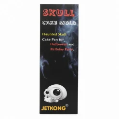 3D Skull Cake Mold Silicone Pan for Halloween Cake, Chocolate, Ice Cream & Gelatin