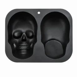 3D Skull Cake Mold Silicone Pan for Halloween Cake, Chocolate, Ice Cream & Gelatin