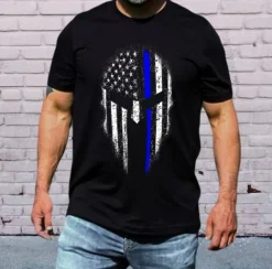 #212 DTF Print- Back The Blue - Half Tone (FOR BLACK SHIRTS ONLY)