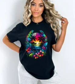 #213  DTF Print- Neon Summer - Half Tone (FOR BLACK SHIRTS ONLY)