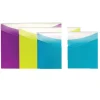 Dual Pocket Snap Poly Envelope, Letter Size, 3-Pack