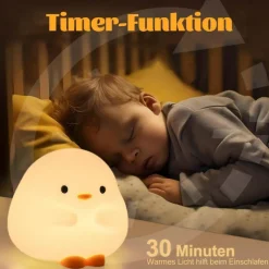 Dudu Duck Silicone Night Light - Super Cute Squishy Lamp