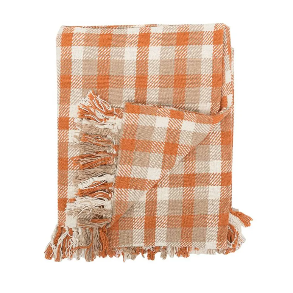 Dunmore Plaid Woven 50" x 60" Throw Blanket with Fringe