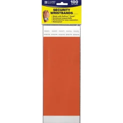 DuPont™ Tyvek® Orange Security Wristband, 100ct.