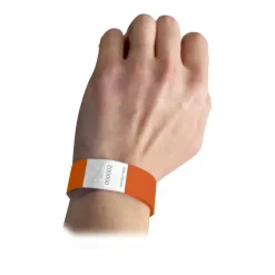 DuPont™ Tyvek® Orange Security Wristband, 100ct.