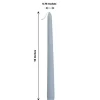 60 Dusty Blue Premium 10" Taper Candles Unscented