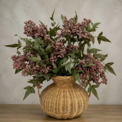 Dusty Plum Artificial Nandina Berry Stem, 2-Piece Set
