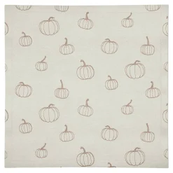Dusty Rose Mini Pumpkin Pattern Cotton Twill Napkin