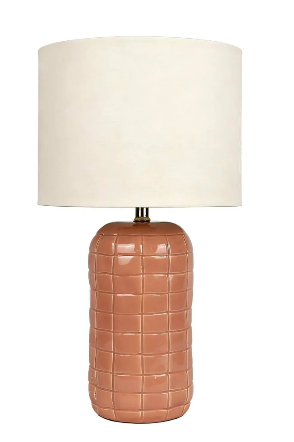 17" Dusty Terra Cotta Ceramic Tabletop Lamp by Ashland®