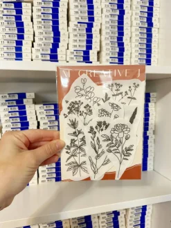 Dye Plants Embroidery Patterns - Botanical Stick and Stitch Embroidery