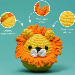 Easy Peasy Yarn for Beginners – Medium #4 Worsted Crochet & Knitting Yarn, Cotton-Nylon Blend