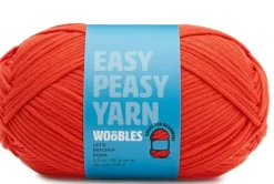 Easy Peasy Yarn for Beginners – Medium #4 Worsted Crochet & Knitting Yarn, Cotton-Nylon Blend