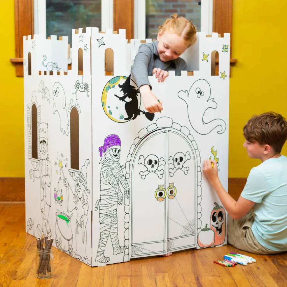 Easy Playhouse Haunted Castle Cardboard Playhouse