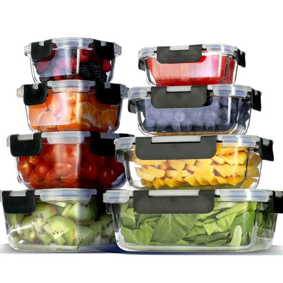 Eatex Glass Food Storage Containers with Lid