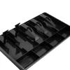 Edge Collections - Black - Black Cash Register Drawer Insert Tray with Bill and Coin Compartments - 1 Piece