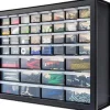 Edge Collections - Black - 44-Drawer Screw Tool Organizer Cabinet for Small Parts Storage - 1 Piece