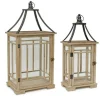 Edge Collections-23", 31"-Brown-Contemporary Decorative Lanterns for Home Decor-2 set