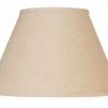 Edge Collections - 12" - Brown - Mid-Century Modern Slanted Linen Lampshade - 1 Piece