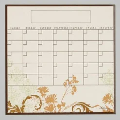 Edge Collections – Dry Erase Fridge Calendar for Home & Office Organization – 1 Piece