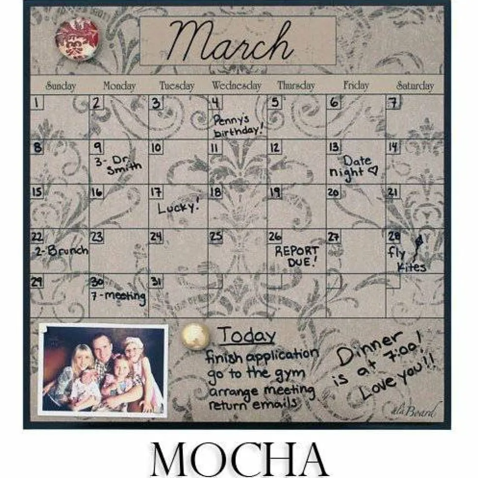 Edge Collections – Dry Erase Fridge Calendar for Home & Office Organization – 1 Piece