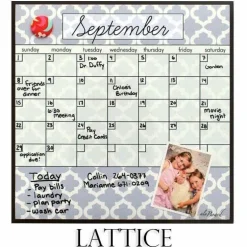 Edge Collections – Dry Erase Fridge Calendar for Home & Office Organization – 1 Piece