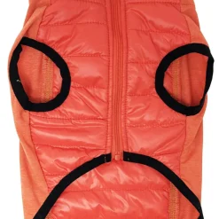 Edge Collections - Large - Red - Lightweight Hybrid Dog Coat 4-Season with Pop-Out Hood - 1 Piece