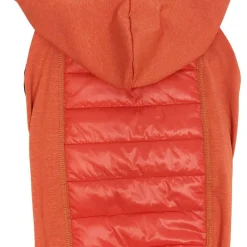 Edge Collections - Large - Red - Lightweight Hybrid Dog Coat 4-Season with Pop-Out Hood - 1 Piece