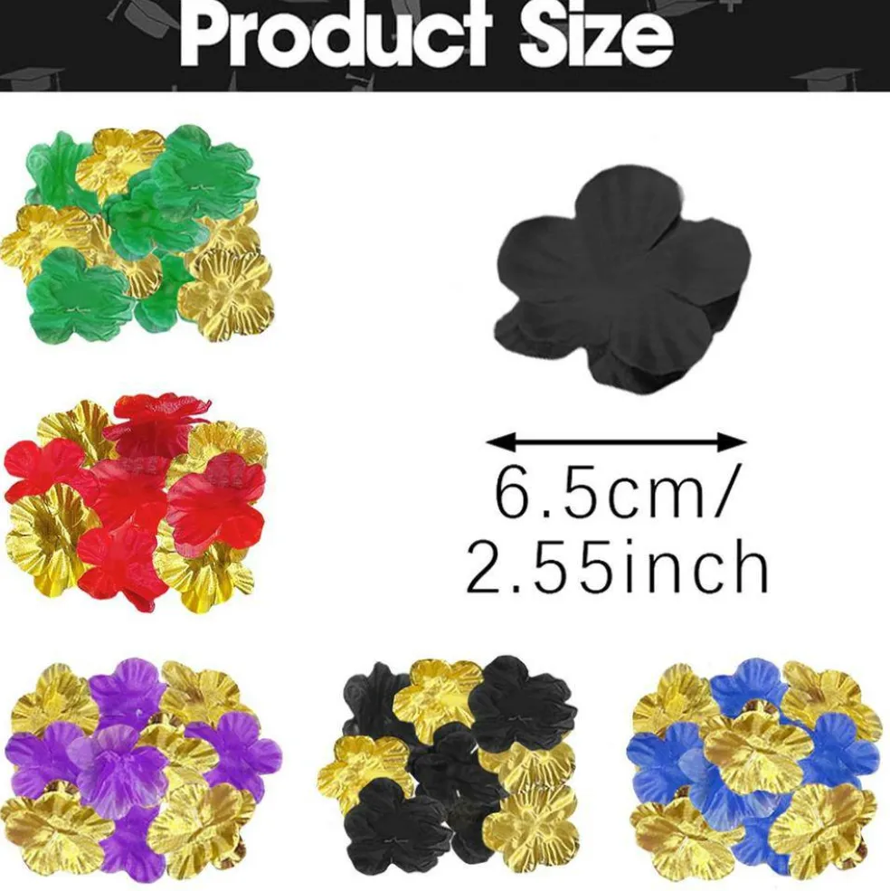 Edge Collections - Mixed Color Artificial Silk Rose Petals for Celebrations - 200 Pieces