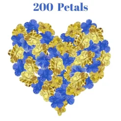 Edge Collections - Mixed Color Artificial Silk Rose Petals for Celebrations - 200 Pieces
