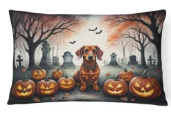 Edge Collections – Multicolor – Spooky Halloween Decorative Patio & Couch Fabric Pillow – 1 Piece