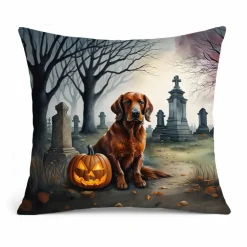 Edge Collections – Multicolor – Spooky Halloween Decorative Patio & Couch Fabric Pillow – 1 Piece