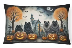 Edge Collections – Multicolor – Spooky Halloween Decorative Patio & Couch Fabric Pillow – 1 Piece
