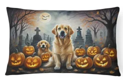Edge Collections – Multicolor – Spooky Halloween Decorative Patio & Couch Fabric Pillow – 1 Piece