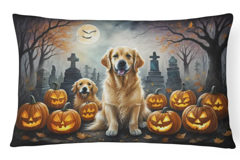 Edge Collections – Multicolor – Spooky Halloween Decorative Patio & Couch Fabric Pillow – 1 Piece