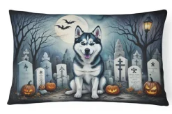 Edge Collections – Multicolor – Spooky Halloween Decorative Indoor Outdoor Fabric Pillow – 1 Piece