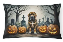 Edge Collections – Multicolor – Spooky Halloween Decorative Indoor Outdoor Fabric Pillow – 1 Piece